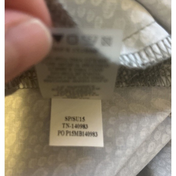 Title Nine Womens Nimblene Dress Size Medium Pebble Gray Blue Adjustable Waist - Picture 13 of 14